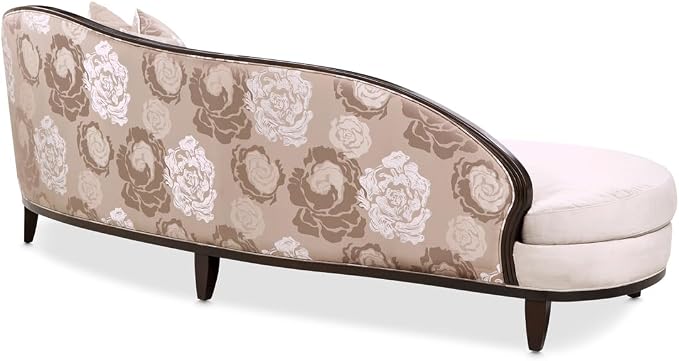 MICHAEL AMINI Camellia Field Asymmetrical Velvet Sofa in Porcini/Warm Pecan - Image 4