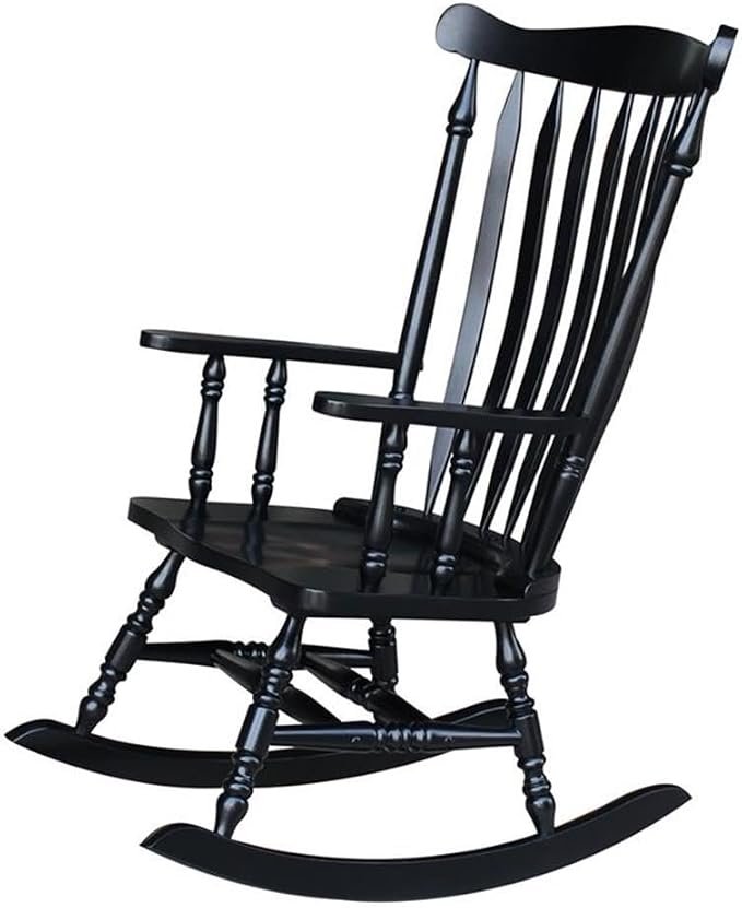 International Concepts Williamsburg Rocker Antique Black - Image 8