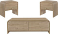 New Classic Furniture Mara 3-Piece Wood Coffee Table & 2 End Tables Set by NewClassicFurniture