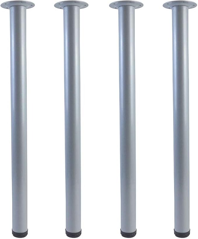 QLLY 28 inch Adjustable Metal Desk Legs, Heavy Duty Furniture Table Legs by QLLY