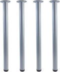 QLLY 28 inch Adjustable Metal Desk Legs, Heavy Duty Furniture Table Legs by QLLY