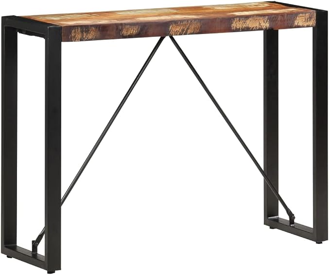 Console Table 43.3"x13.8"x29.9" Solid Reclaimed Wood, End Tables, Accent Tables - Image 8