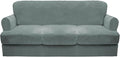 CUCRAF Cushion Sofa Cover 4 Piece Slipcovers, Soft Thick Velvet Couch Cover by CUCRAF