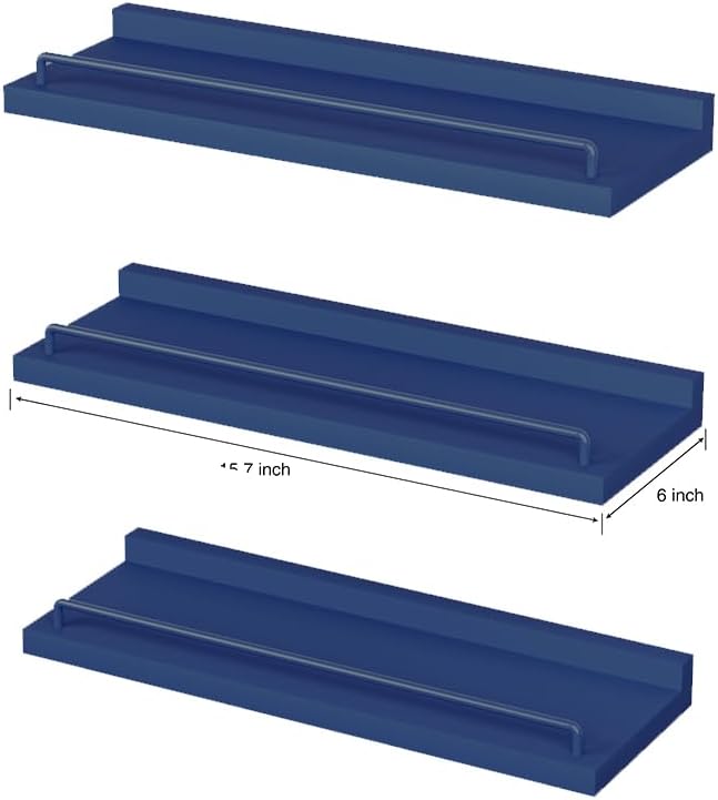 RYOFOBETTO Floating Shelves, Bathroom Decor Shelves Over Toilet, Farmhouse Wall - Image 3