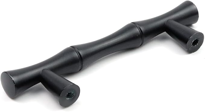 2PCS Bamboo Zinc Alloy Cabinet Handles, 2.5 Inch Hole Distance - Image 4