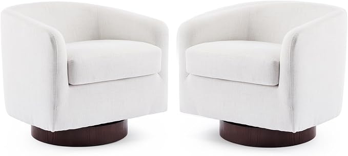 VINGLI 360°Swivel Accent Chairs Set of 2 - Image 9