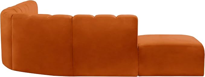 Meridian Furniture 103Cognac-S7A Arc Collection Modern | Contemporary Modular - Image 5