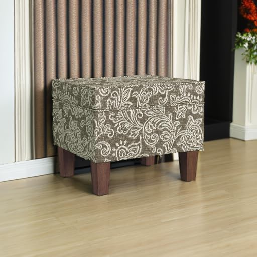 Homepop Home Decor |K7646-A880| Upholstered Modern Rectangular Storage Ottoman - Image 8