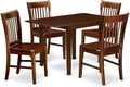 East West Furniture NDNO5-MAH-W 5 Piece Dining Room Table Set Includes a by EastWestFurniture