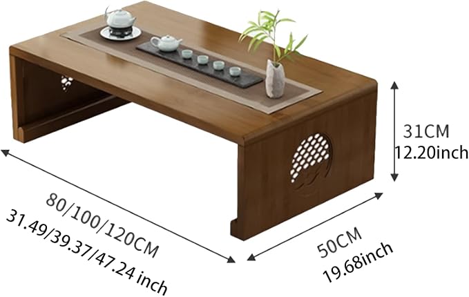 Folding Coffee Table Foldable Japanese Floor Table Low Table - Image 2