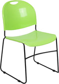 Flash Furniture HERCULES Series 880 lb. Capacity Green Ultra-Compact Stack Chair by FlashFurniture