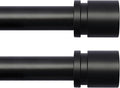 Byondeth Curtain Rods for Windows 16 to 48 or 60 Inches Max 2 Pack Adjustable by Byondeth