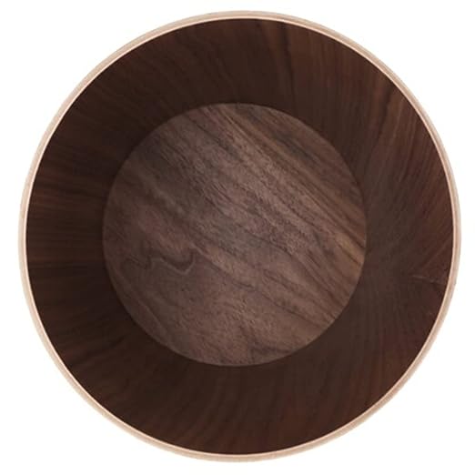 2.3 Gallons Wood Trash Can Wastebasket - Image 3