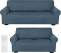 Peryiter 2 Pcs Sofa Covers Couch and Loveseat Covers Set Stretch Sofa Slipcover by Peryiter