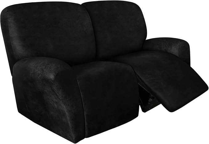 ANARACHON Loveseat Recliner Cover Leather Look Recliner Loveseat Covers by ANARACHON