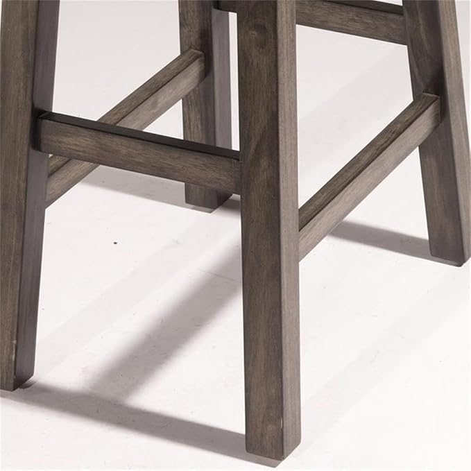Hillsdale Furniture Saddle Counter Stool, Rustic Gray - Image 4