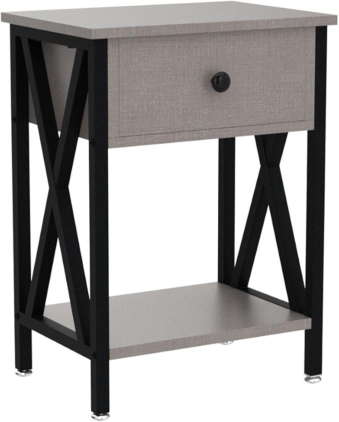 VECELO Nightstands Set of 2, Modern Bedside End Tables, Night Stands - Image 5