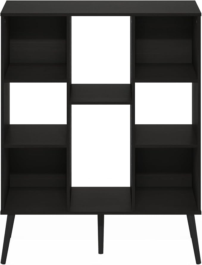 Furinno Claude Mid Century Style Book Shelf, 8-Cube Bookshelf, Cube Storage - Image 6