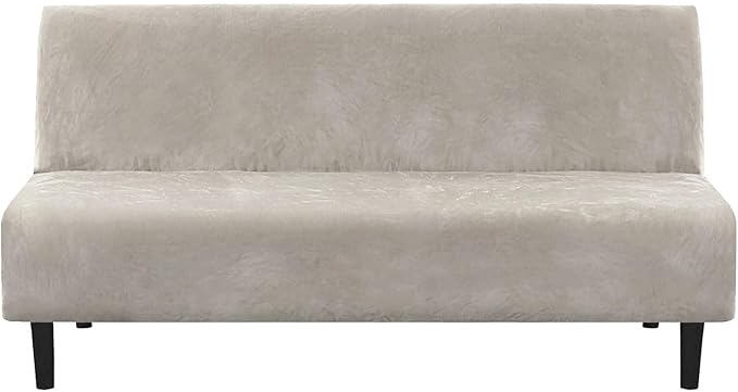 H.VERSAILTEX Real Velvet Futon Cover Armless Sofa Covers Sofa Bed Covers by HVERSAILTEX