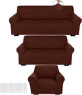 Peryiter 3 Pcs Couch and Loveseat Covers Set Sofa Cover by Peryiter
