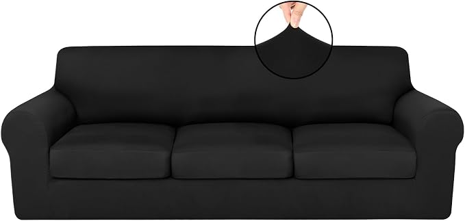 HunnmingRe Sofa Covers for 3 Cushion Couch Stretch Sofa and Loveseat Covers Set by HunnmingRe