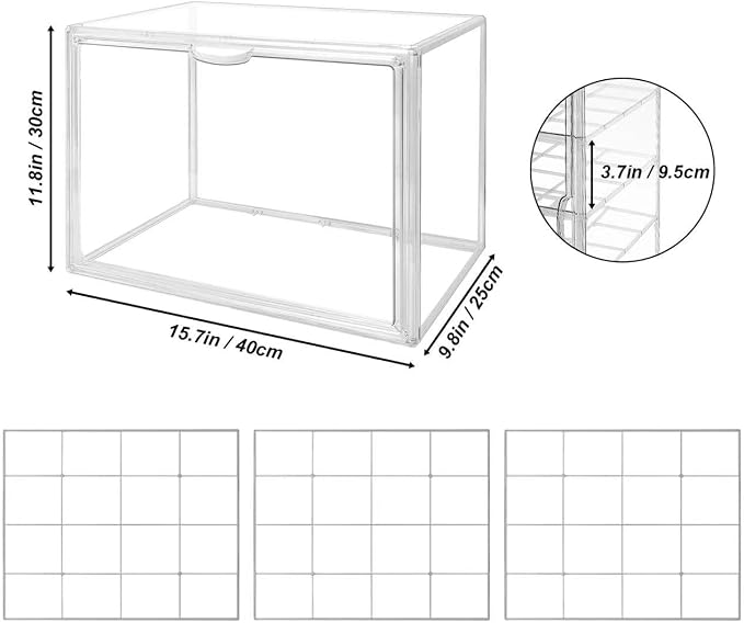 BOHOIDEE 4 Tiers Clear Acrylic Display Case - Image 3
