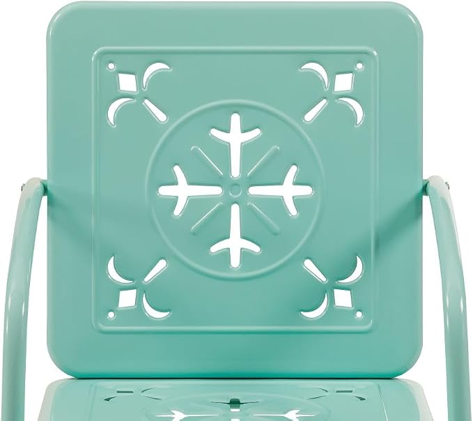 Crosley Furniture Azalea 2-Piece Outdoor Chair Set, Vintage Retro Metal Patio - Image 10