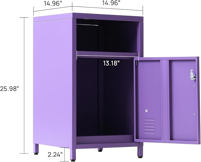 ALBAD Compact Metal Nightstand - Image 3