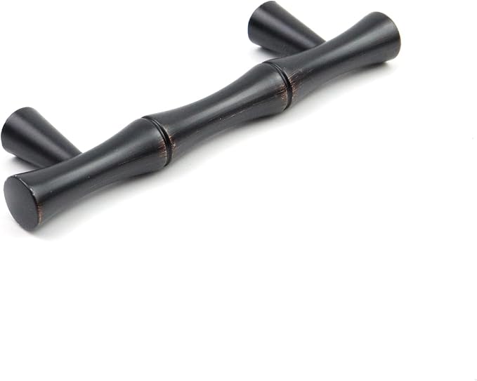 2PCS Bamboo Zinc Alloy Cabinet Handles, 2.5 Inch Hole Distance - Image 5