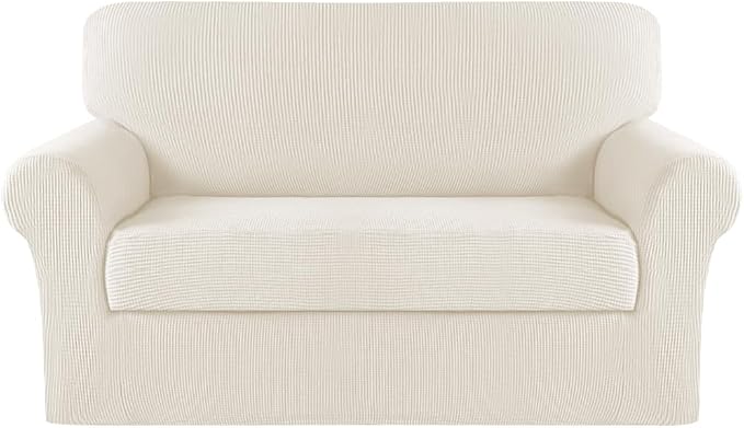 Turquoize Stretch Sofa Slipcover 2 Pieces Sofa Cover Couch Cover by Turquoize