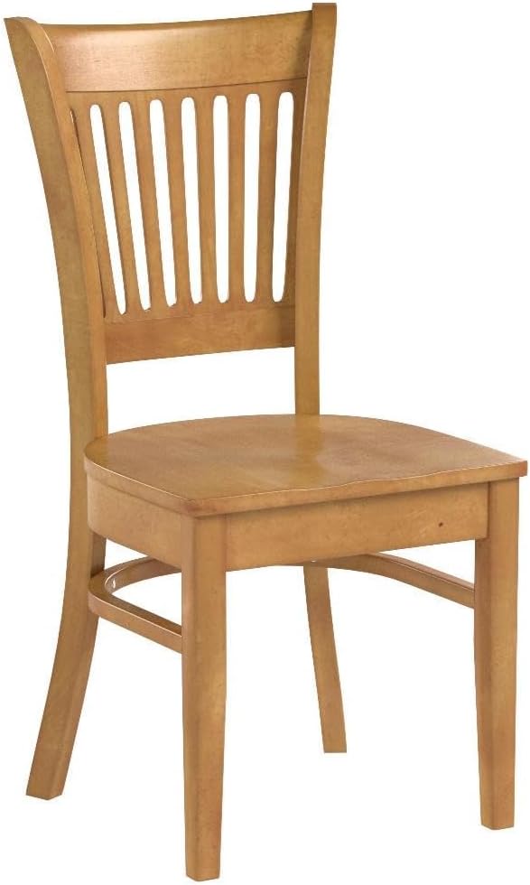 East West Furniture VAC-OAK-W Vancouver Kitchen Dining Chairs - Image 4