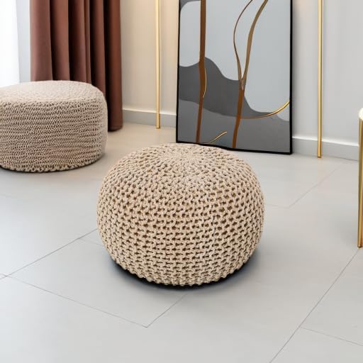 REDEARTH Round Pouf Ottoman - Image 5