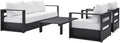 Modway Tahoe Aluminum 4-Piece Outdoor Patio Set in Gray White by Modway