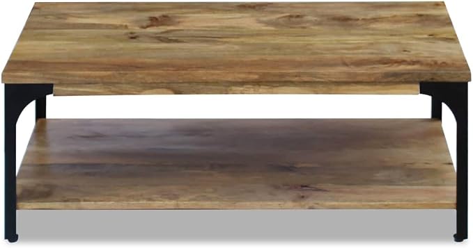 Solid Mango Wood Coffee Table - Image 7