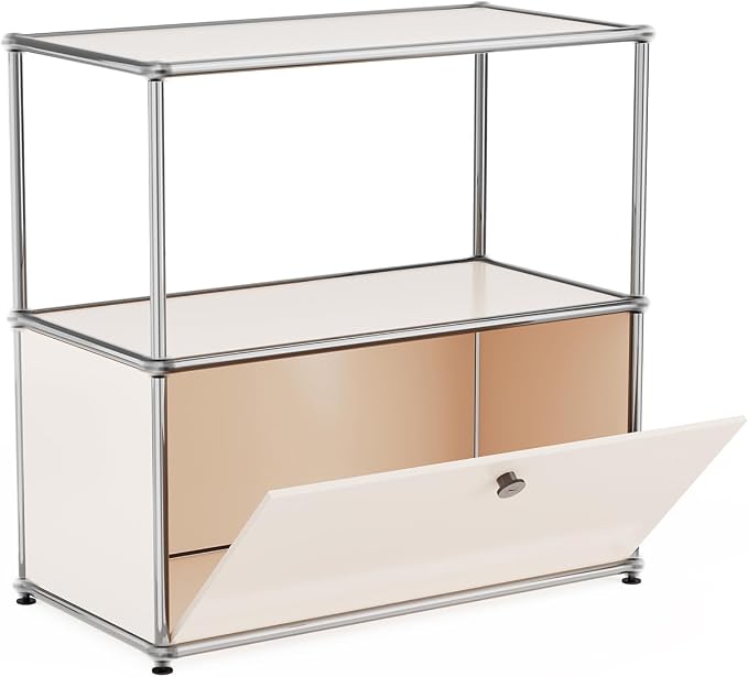 Modern Storage Cabinet White D Versatile Free-Standing Organizer - Image 5