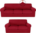 HunnmingRe Sofa Covers for 3 Cushion Couch Stretch Sofa and Loveseat Covers Set by HunnmingRe