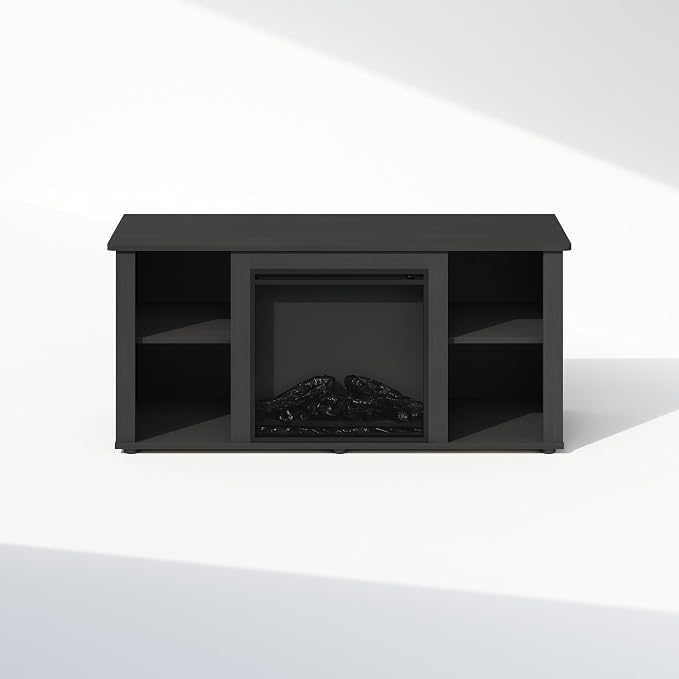 Furinno Jensen Fireplace TV Stand, NO Heat Decorative Electric Fireplace TV - Image 5