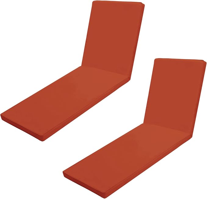 Outdoor Chaise Lounge Cushions for Patio, Waterproof Replacement Seat Cushions by Iheqard