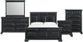 Picket House Furnishings Sumner King Panel 5PC Bedroom Set in Black by Picket+House