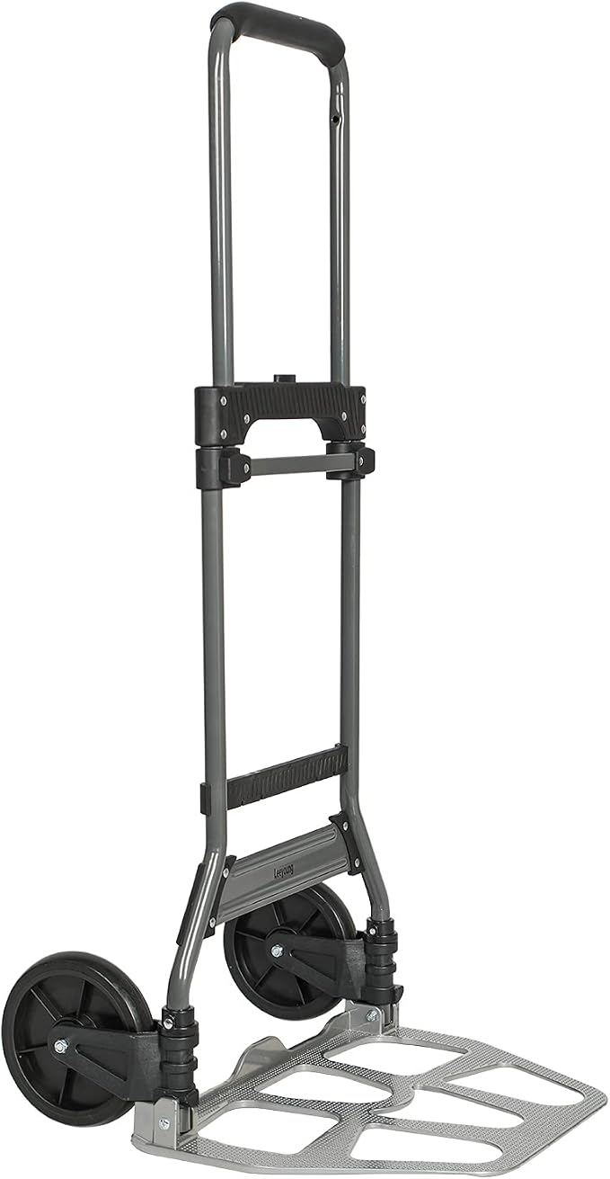 Leeyoung Folding Hand Truck and Dolly, 264 Lb Capacity Heavy-Duty Luggage by LessEffortMoreCarryLongerLife