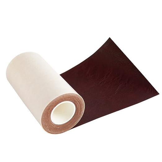 Leather Repair Tape kit Self Adhesive Patch Heavy Duty, Retro Claret 4x60 inch - Image 3