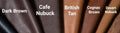 NAT Leathers | Swatches of Browns and tans Colors of Our Faux Vegan Leather by by NATLeathers