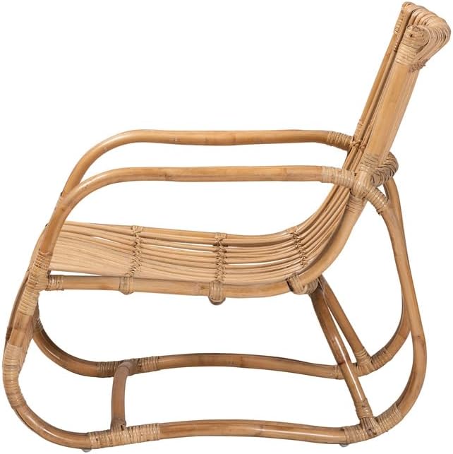 HomeStock Antique Ambiance 24'' W x 29.75'' D x 29'' H Natural Bohemian Rattan - Image 4