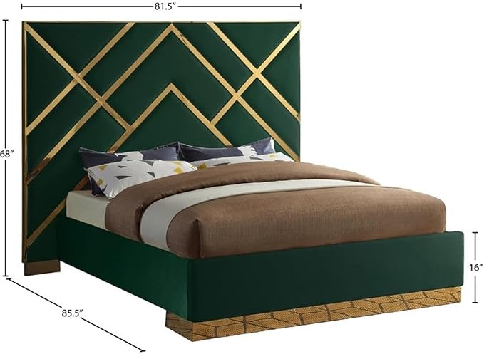 Meridian Furniture VectorGreen-Q Vector Collection Modern | Contemporary Velvet - Image 3