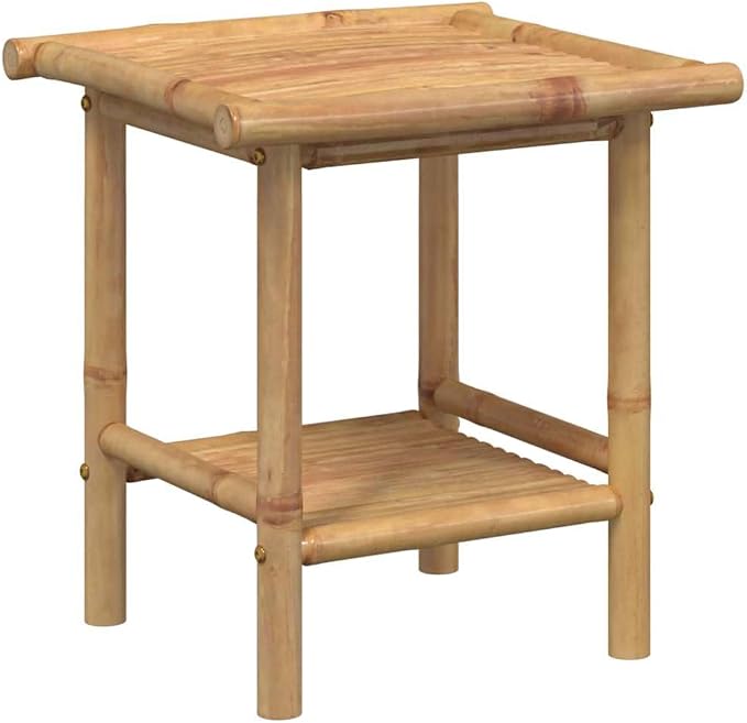 Natural Bamboo Fiber Square Coffee Table Eco-Friendly Modern Design - Image 6