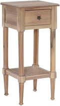 Linon Styers Wood Accent Starfish Coastal Side Table in Natural by Linon