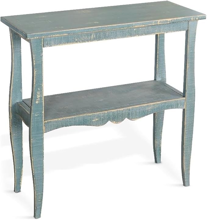 Sunny Designs Marina Green Sea Grass Solid Wood and Veneers Side Table by Sunny+Designs