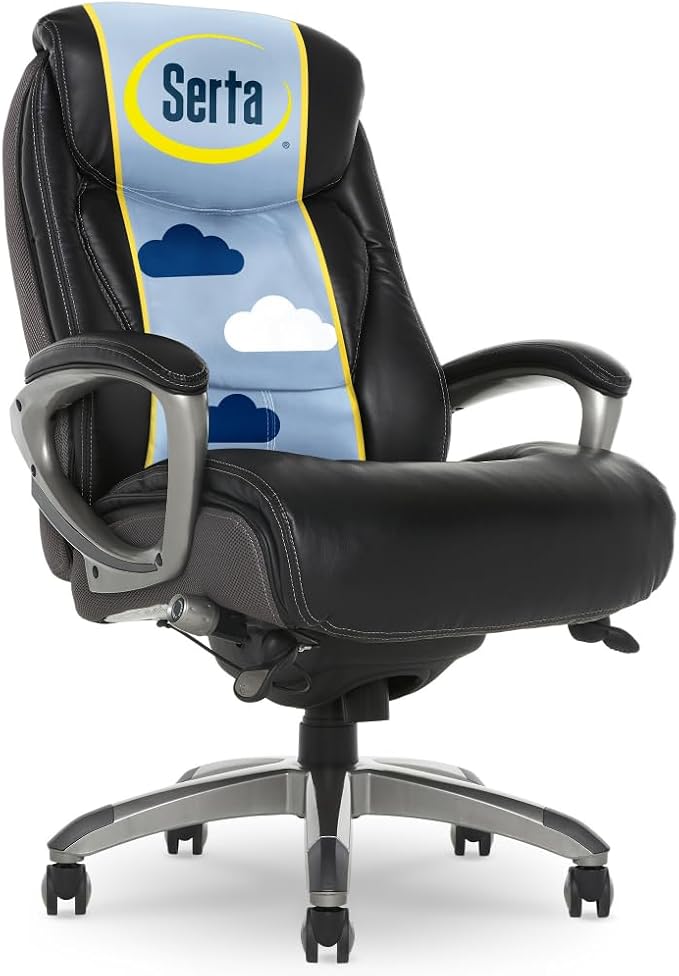 Serta Lautner Executive Home Office Desk Chair, Ergonomic High-Back by Serta