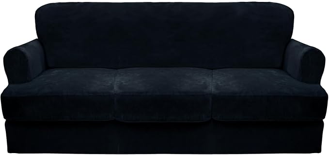 CUCRAF Cushion Sofa Cover 4 Piece Slipcovers, Soft Thick Velvet Couch Cover by CUCRAF