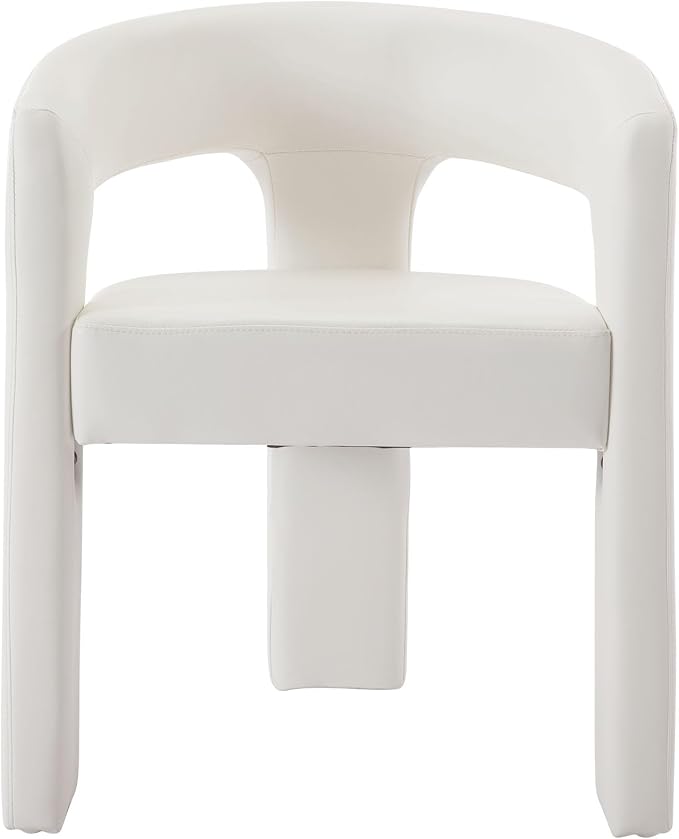 VESCASA Faux Leather Barrel Dining Chair by VESCASA